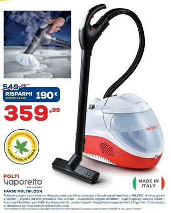 Euronics Polti Vaporetto offerta