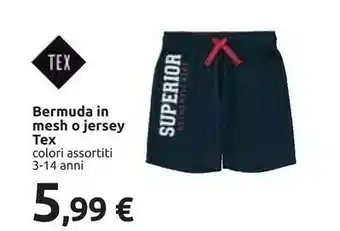Tex baby Tex Bermuda In Mesh O Jersey Te 3-14 Anni