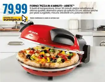 Eurospin Ariete Forno Pizza In 4 Minuti offerta