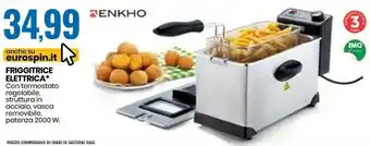 Eurospin Enkho Friggitrice Elettrica offerta