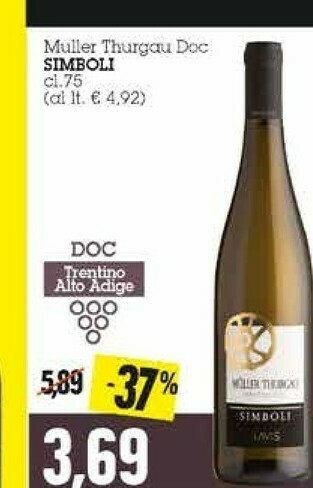 Emi Supermercati Muller Thurgau offerta