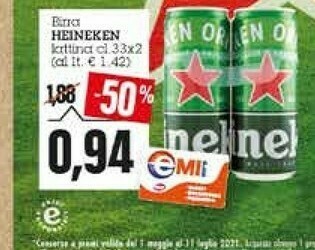 Emi Supermercati Heineken Birra offerta