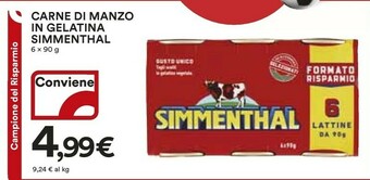 Coop Simmenthal Carne Di Manzo In Gelatina offerta