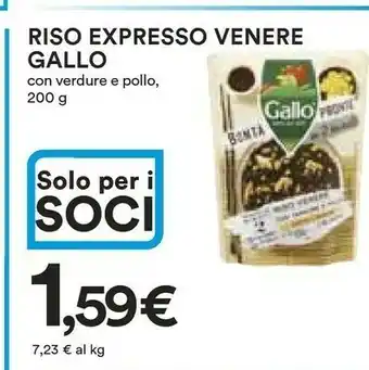 Coop Gallo Gallo Riso Expresso Venere Con Verdure E Pollo offerta