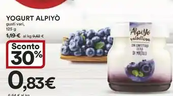 Coop Alpiyò Alpiyò - Yogurt Biologico di Valtellina Mirtillo 125 g(ml) offerta