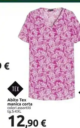 Carrefour Tex Abito Manica Corta Tgs-xxl offerta