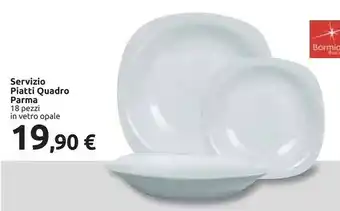 Carrefour Parma Servizio Piatti Quadro offerta