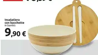 Insalatiera Con Bacchette In Bambu