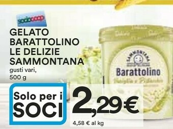 Coop Sammontana Barattolino Pistacchio E Vaniglia 500 G(ml) offerta