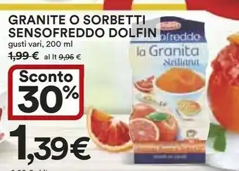 Coop Dolfin Granite O Sorbetti Sensofreddo Gusti Vari, 200 Ml offerta