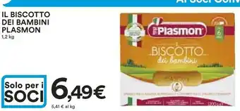 Coop Plasmon Il Biscotto Dei Bambini 1,2 Kg offerta