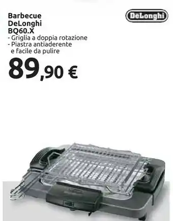 Carrefour Delonghi Barbecue Bq60x offerta