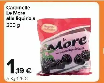 Carrefour Magiche Dolcezze - Le More Al Gusto Liquirizia Caramelle Gommose offerta