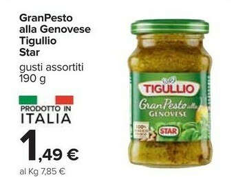 Carrefour Star GranPesto Alla Genovese Tigullio 190 G(ml) offerta