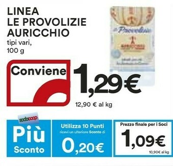 Coop Auricchio Provolone Piccante Le Provolizie 100 G(ml) offerta