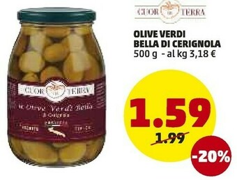 PENNY Olive Verdi Bella Di Cerignola offerta
