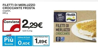 Coop Frosta Filetti di merluzzo offerta