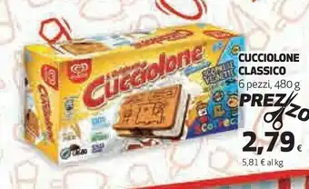 Ipercoop Algida Algida - L'Originale Cucciolone Classico 480 g(ml) offerta