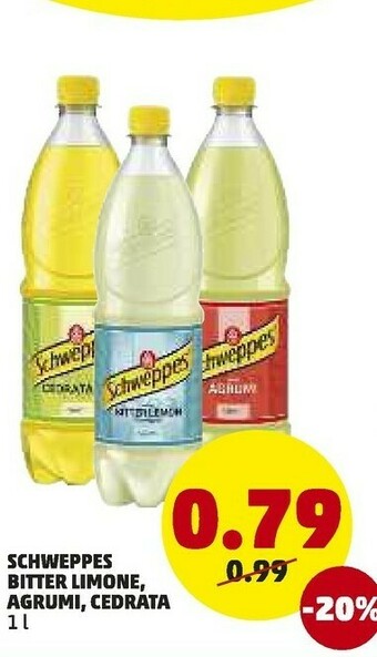 PENNY Schweppes Bitter Limone offerta