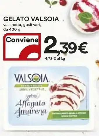 Coop Valsoia Valsoia - Il Gelato Affogato Cacao 400 g(ml) offerta