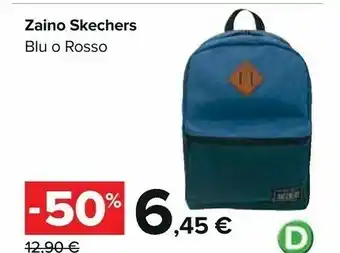Skechers zaino skechers blu o rosso