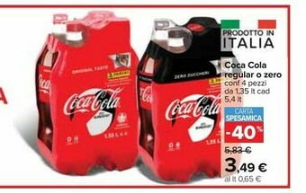Carrefour Coca Cola Coca-Cola regular o Zero offerta
