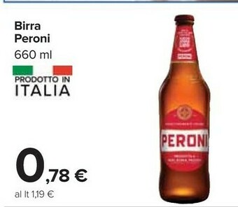 Carrefour Peroni Birra 660 G(ml) offerta