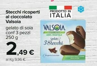 Carrefour Valsoia Stecchi Ricoperti Al Cioccolato offerta