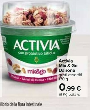 Carrefour Danone Activia Mix & Go offerta