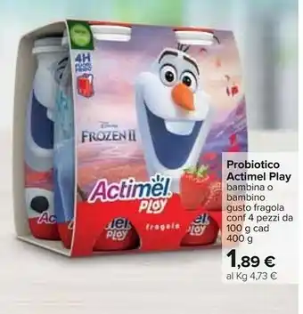 Carrefour Danone Probiotico Actimel Play offerta