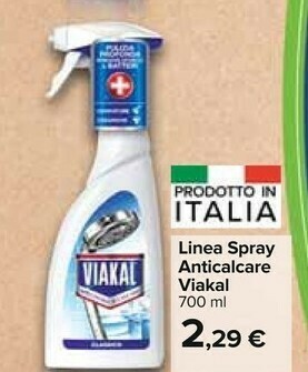 Carrefour Viakal Linea Spray Anticalcare offerta