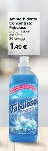 Carrefour Fabuloso Ammorbidente Concentrato offerta