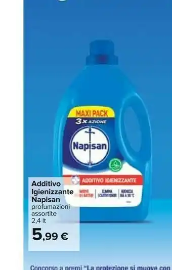 Carrefour Napisan Additivo Igienizzante Azione offerta