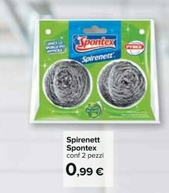 Carrefour Spontex Spirenett 2 Pezzi offerta