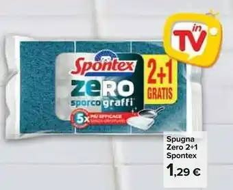 Carrefour Spontex Zero Sporco Graffi 2+1 offerta