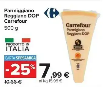 Carrefour Parmiggiano Reggiano Dop offerta