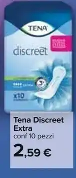 Carrefour Tena Discreet Extra 10 Pezzi offerta
