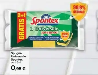 Carrefour Spontex 3 Universale Spugna offerta