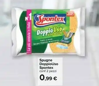 Carrefour Spontex Doppio Uso 2 Pezzi offerta