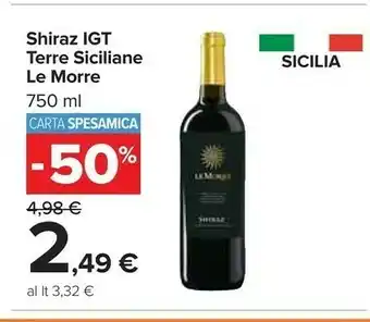 Le Morre Shiraz Igt Terre Sicliane