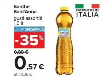 Carrefour Sant'anna SanThé Al Limone 1500 G(ml) offerta