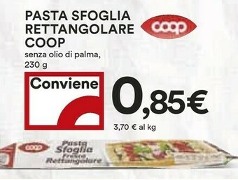 Coop Pasta sfoglia offerta