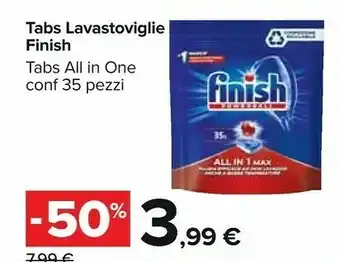 Carrefour Finish Tabs Lavastroviglie offerta