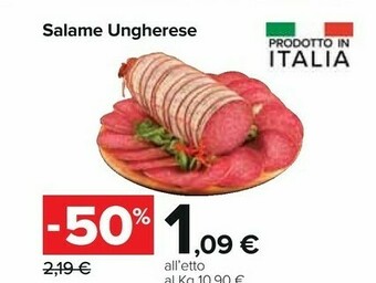 Carrefour Salame Ungherese offerta