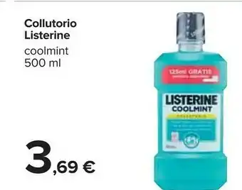 Carrefour Listerine COOL MINT offerta