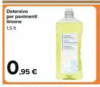 Carrefour Detersivo Per Pavimenti Limone 1,5 L offerta