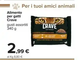 Carrefour Crave Alimento Per Gatti 340 G offerta