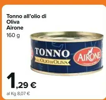 Carrefour Airone Tonno All'Olio Di Olivia 160 G offerta