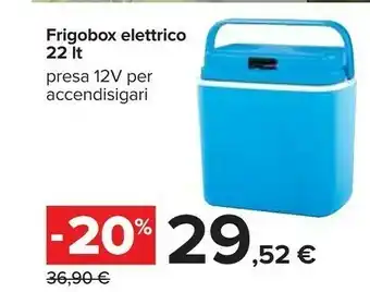 Carrefour Frigobox Elettrico 22 Lt Presa 12 V Per Accendisigari offerta