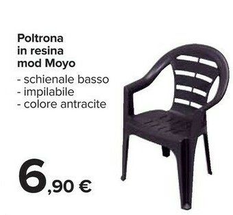 Carrefour Poltrona In Resina Mod Moyo offerta
